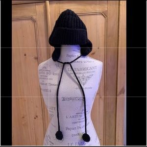 J. Crew Black winter hat